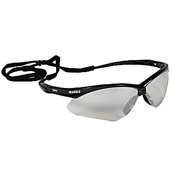 V30 Nemesis Safety Glasses, Indoor/Outdoor Lenses w/ Black Frame, 12/bx