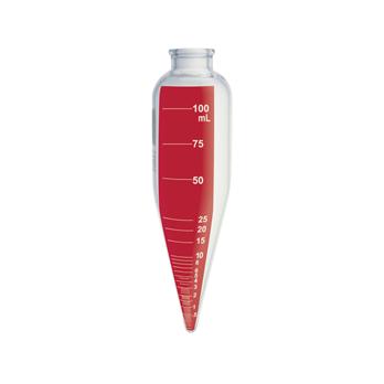 Kimax® Oil Centrifuge Tube with Permanent Red Stripe and Graduations, 100 mL