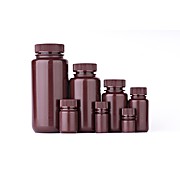 labForce&reg; Amber Sterile HDPE Wide Mouth Bottles