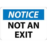 Notice, Not An Exit Signs