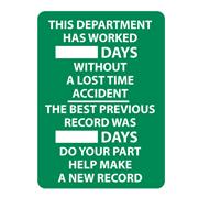 This Department Has Worked...Days…Signs