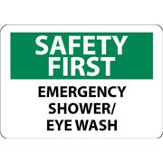 Safety First, Emergency Shower/Eye Wash Signs