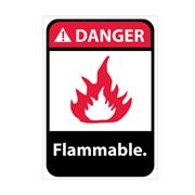 Danger, Flammable With Graphic Signs