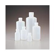 Leak Proof Water Bottles, Natural HDPE Narrow Mouth Bottles w/ Screw Caps