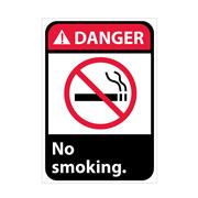 Danger, No Smoking With Graphic Signs