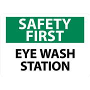 Safety First, Eye Wash Station Signs