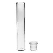 Shell Vials, Clear N-51A Borosilicate Glass, with White Polyethylene Plug Style Needle Closure (Not Attached), TITESEAL®