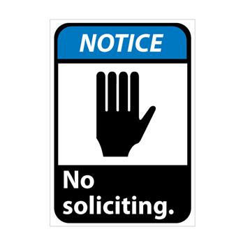 Notice, No Soliciting Signs