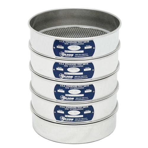 8 Sieve, All Stainless, Half Height, No.4 - Gilson Co.