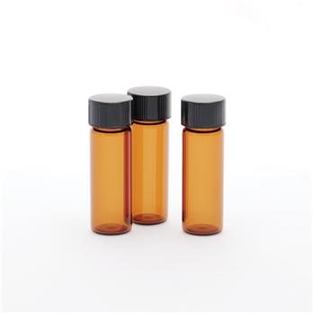 Amber Screw Thread Vials with Attached Closures