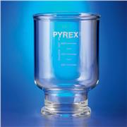 Funnel plain short stem borosilicate 80mm glass Pyrex