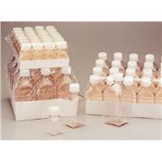 Square PETG Media Bottles with Closure: Nonsterile, Shrink-Wrapped Trays