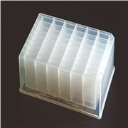 Axygen® 48 Well Clear V-Bottom 5mL Polypropylene Rectangular Well Deep Well Plate, 5 per Pack, Nonsterile