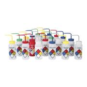 Scienceware® Right-to-Know 4-Color Safety-Labeled Wash Bottles