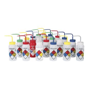 Scienceware® Right-to-Know 4-Color Safety-Labeled Wash Bottles