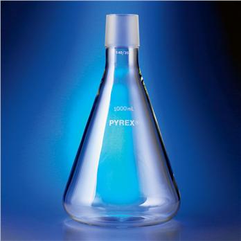 PYREX® Erlenmeyer Flasks with 40/35 Standard Taper Joint, without Tubulation