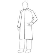 Tyvek® IsoClean® Frocks with Serged Seams and Bound Neck