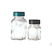 Clear Square Tablet Bottles