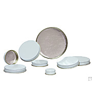 Pulp/Aluminum Foil Lined White Metal Caps