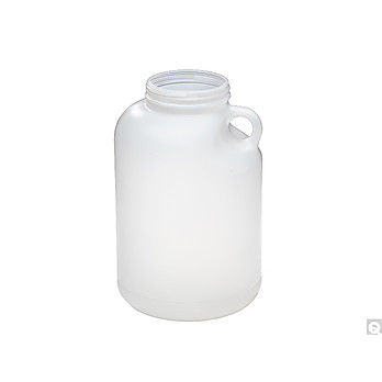 Natural HDPE Wide Mouth Handled Round Jug