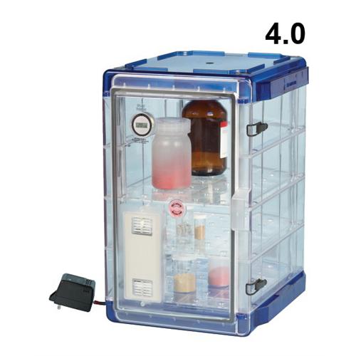 Scienceware® Secador® auto-desiccator cabinet model 4.0, horizontal  profile, blue end caps, AC/DC input 120 V AC