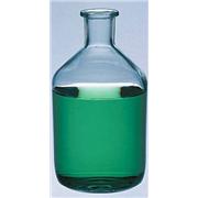 Solution Bottles, Tooled Top, Narrow Mouth for Rubber Stopper, Plastic Safety Coated