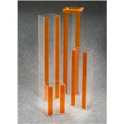 United Scientific Supplies 62501 Slide Storage Rack with Lid Clear 3 Wide Plastic 9 Length 3-1/2 Height 