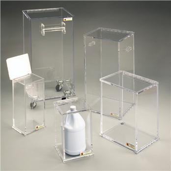 Waste Containers with Hinged Lids