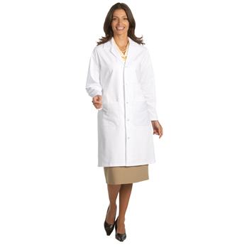 Worklon Unisex Lab Coat, White, 100% Cotton