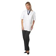 Worklon Ladies' Short Sleeve Lab Coat, White, Pharmacy