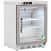 Undercounter Glass Door Vaccine Refrigerator NSF Certified 4.6 CF