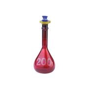 KIMAX® RAY-SORB® Heavy-Duty Wide-Mouth Class A Volumetric Flasks with PE Stoppers