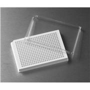 Corning® 384 Well Low Flange White Flat Bottom Polystyrene TC-Treated Microplates, 10 per Bag, with Lid, Sterile
