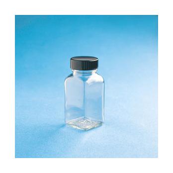 Clear Glass Square Tablet Bottles