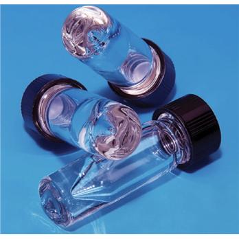 Nextgen™ V-Vials, Clear Graduated Glass With Open Top Black Phenolic Caps