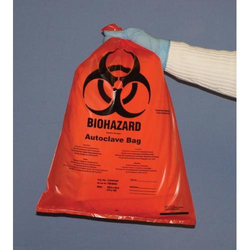 Biohazard Bags,Red, Autoclavable ,31 x 66 cm – GenDEPOT