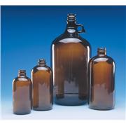 1 Liter (1,000ml) Pour-Out Round Glass Bottle - 33-430 Neck
