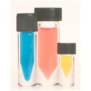 Nextgen™ V-Vials, Clear Non-Graduated Glass With Solid Top Black Phenolic Caps