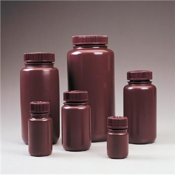 Wide-Mouth Opaque Amber HDPE Packaging Bottles