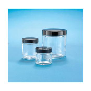 Clear Glass Straight-Sided Jars