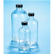 Kimble Type III Soda Lime Glass Clear Wide Mouth Straight Sided Jars with GPI Thread Cap PTFE-Faced LDPE Foam Liner Material Case of 24 60ml Capacity 
