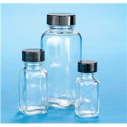 Clear Glass French Square Bottles