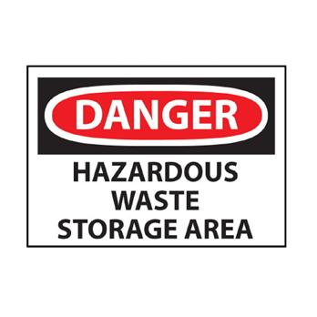 OSHA Hazardous Waste Storage Danger Sign