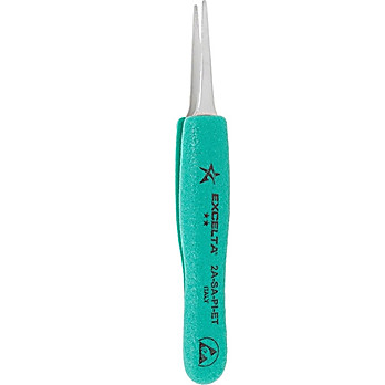 Tweezer,  3 Star Straight Tapered Flat Point - Anti-Mag