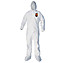 KleenGuard™ A40 Liquid & Particle Protection Coveralls, Elastic Wrists, Ankles, Hood & Boots