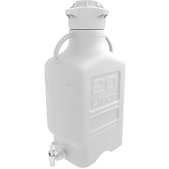 20L (5 Gal) Polypropylene (PP) Carboy with 120mm Cap and Spigot