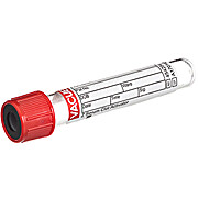 VACUETTE® TUBE 4 ml CAT Serum Clot Activator 13x75 red cap-black ring, non-ridged