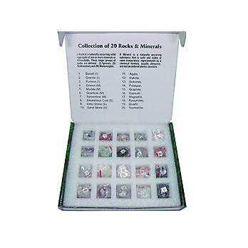 United Scientific™ Collection of 20 Rocks & Minerals