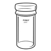 Pyrex® Borosilicate Glass Cylinder Jar, 36 Liter with Grip Indent