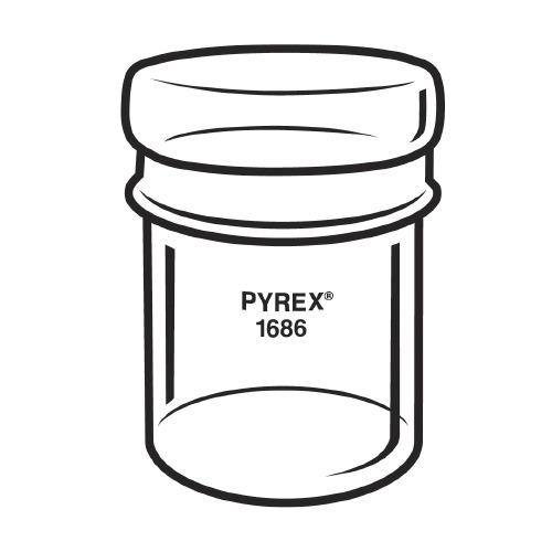 PYREX Regular-Form Glass Weighing Bottles, Quantity: Case of 18